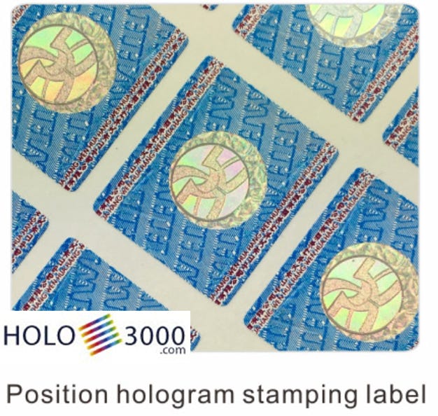 ologramma adesivo hologram sticker